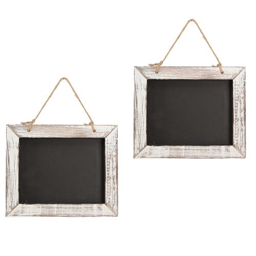 Article Tableau à suspendre vintage noir blanc 24,5×20cm 2pcs