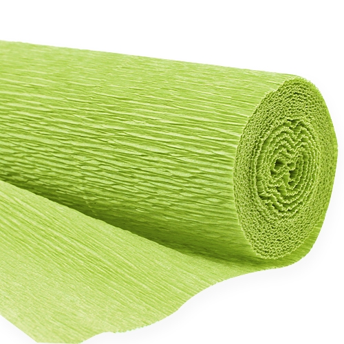 Papier crêpe fleuriste vert de mai 50x250cm