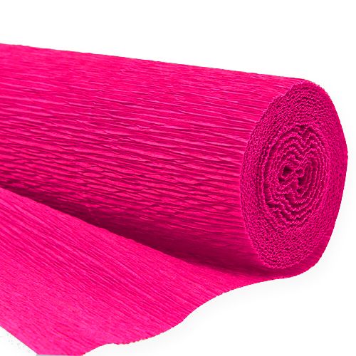 Papier crêpe fleuriste magenta 50x250cm