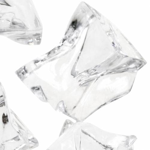 Floristik24 Glaçon déco transparent 3cm - 4cm 500g