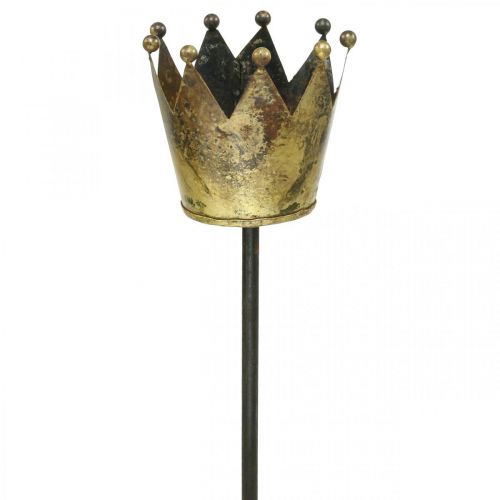 Photophore couronne à coller laiton Ø9.5cm H50cm