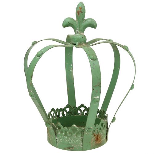 Floristik24 Couronne Zinc Ø19cm H23cm Vert