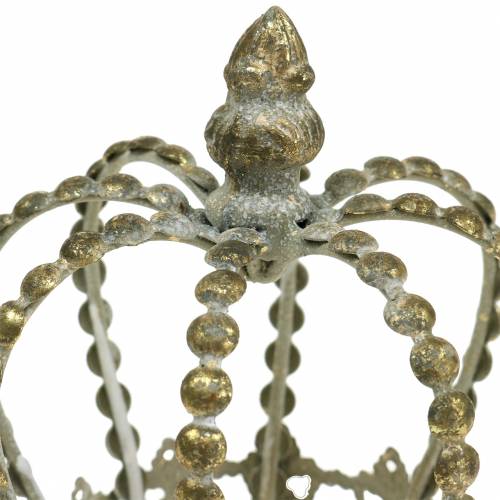 Floristik24 Couronne or antique Ø11cm H13cm