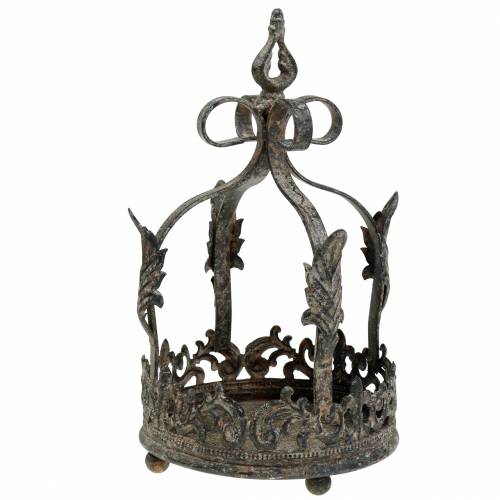 Floristik24 Plateau couronne antique Ø18cm H28cm