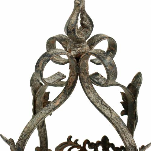 Floristik24 Plateau couronne antique Ø18cm H28cm