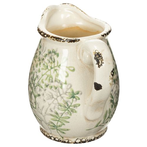 Article Pichet à planter, style vintage, rustique, 16 cm