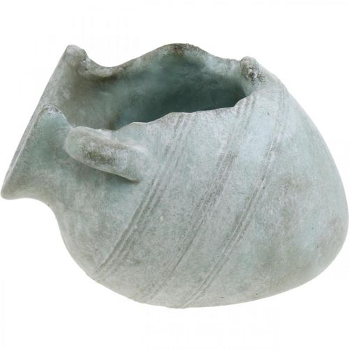 Floristik24 Pichet décoratif cassé, jardinière, décoration béton aspect antique L23cm
