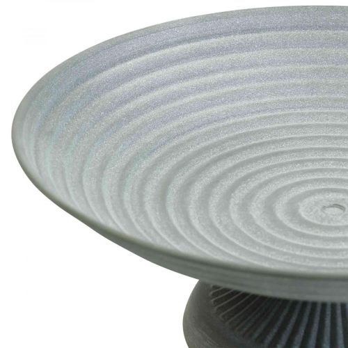 Floristik24 Bol déco avec pied bol en métal vintage H10,5cm Ø26cm