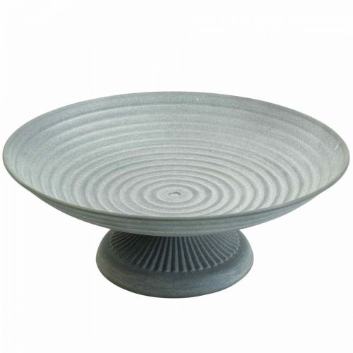 Bol déco avec pied bol en métal vintage H10,5cm Ø26cm