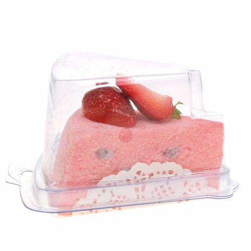 Floristik24 Piece of cake fraise artificielle 10cm