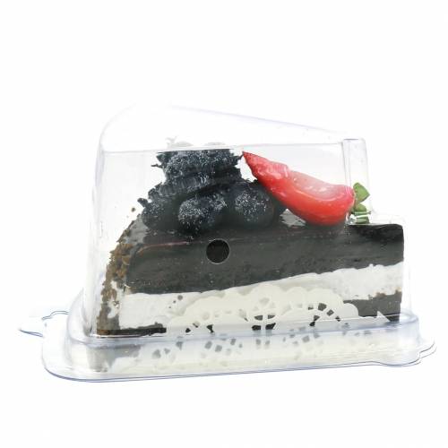 Floristik24 Gâteau au chocolat artificiel 10cm