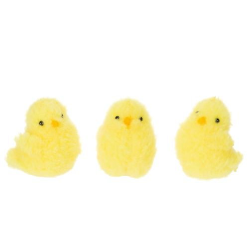 Floristik24 Poussins décoratifs, parfaits pour les fêtes de Pâques au salon ou au jardin, 7 cm, lot de 6