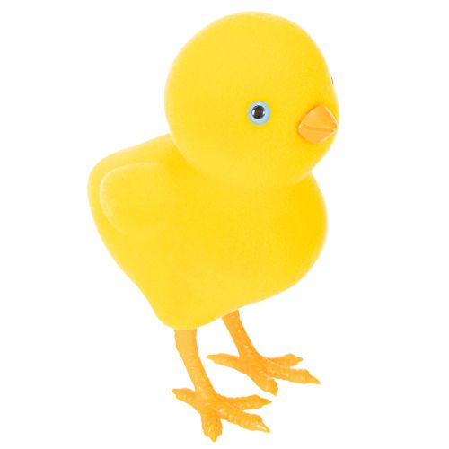 Décoration poussins pour Pâques, décoration de table, décoration réutilisable pour le salon, 16 cm, lot de 2