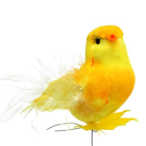 Floristik24 Poussin sur fil jaune 5.5cm 12pcs
