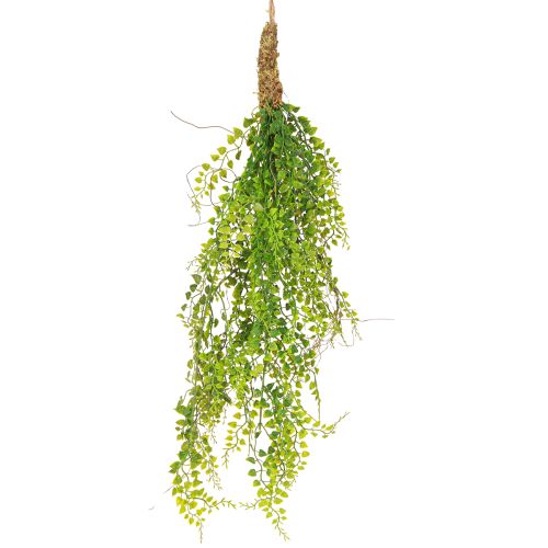 Article Plante artificielle de pois en jute à suspendre verte H80cm