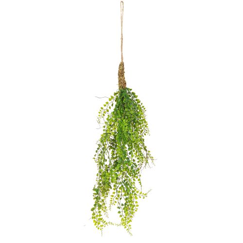 Article Plante artificielle de pois en jute à suspendre verte H80cm