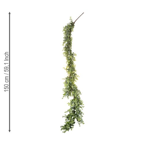 Article Guirlande d&#39;eucalyptus artificiel guirlande décorative vert 150cm