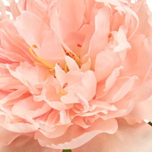 Article Pivoines Artificielles Paeonia Rose Saumon L60cm 2pcs
