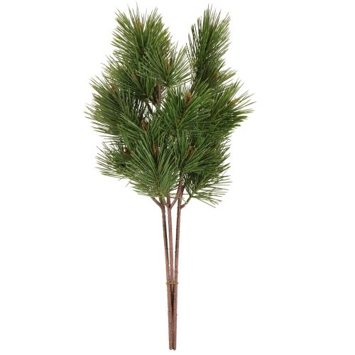 Article Branches de pin artificielles de Noël vertes 53 cm 3 pièces