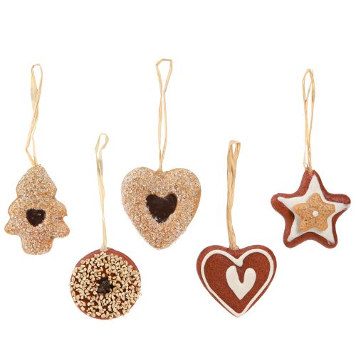 Floristik24 Décoration de biscuits artificiels Pendentifs de Noël 4-6 cm 12 pcs