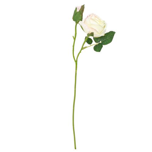 Article Bouquet de roses artificielles, fleurs artificielles, crème, 36 cm, 12 pièces