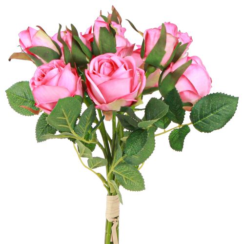 Bouquet de roses artificielles Fleurs artificielles Rose 36cm 12pcs