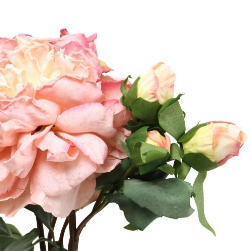 Article Roses artificielles fleur et bourgeons fleur artificielle rose 57cm