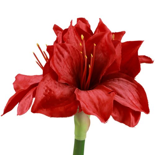 Floristik24 Amaryllis Artificielle Fleurs de Noël Fleurs Artificielles Rouges L40cm