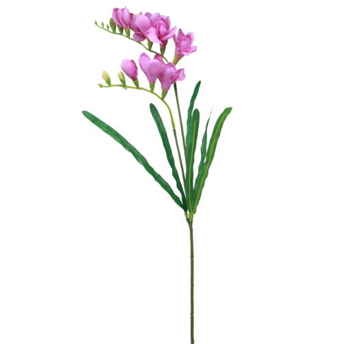 Article Fleurs de jardin artificielles freesia violet 58cm