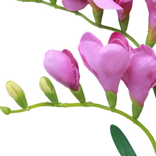Article Fleurs de jardin artificielles freesia violet 58cm