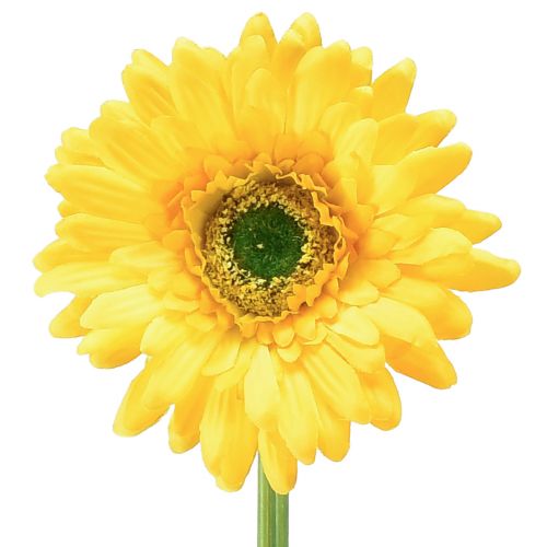 Floristik24 Fleurs artificielles gerbera jaune ensoleillé 47cm