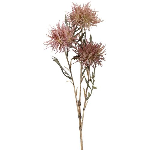 Floristik24 Centaurée artificielle fleurs artificielles automne 3 fleurs lilas 48cm