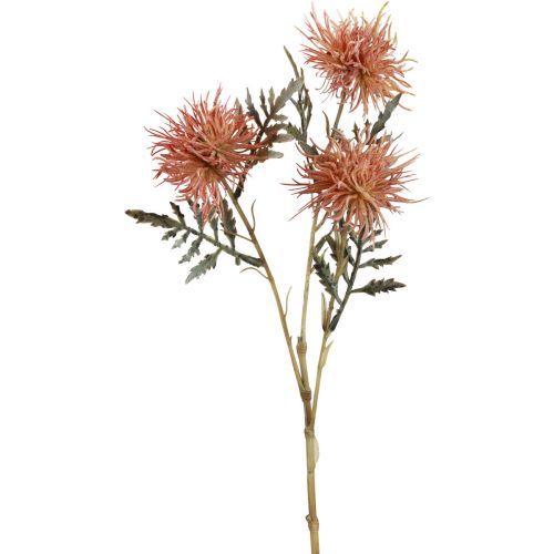 Article Centaurée artificielle fleurs artificielles automne 3 fleurs rouge 48cm