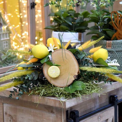 Floristik24 Herbes artificielles fleurs artificielles sétaire jaune 62cm 4pcs