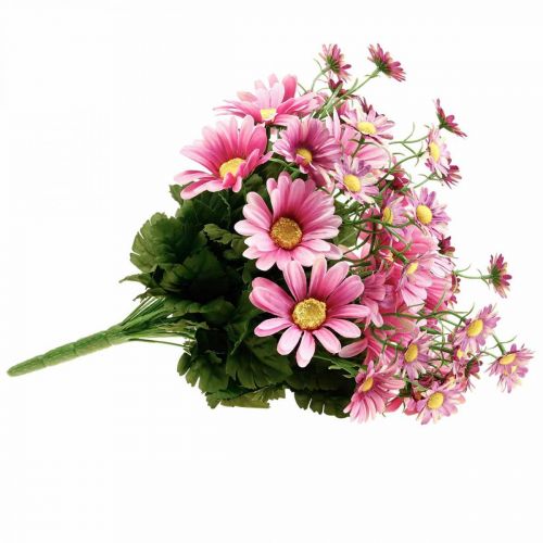 Article Marguerites artificielles bouquet de fleurs artificielles rose 44cm