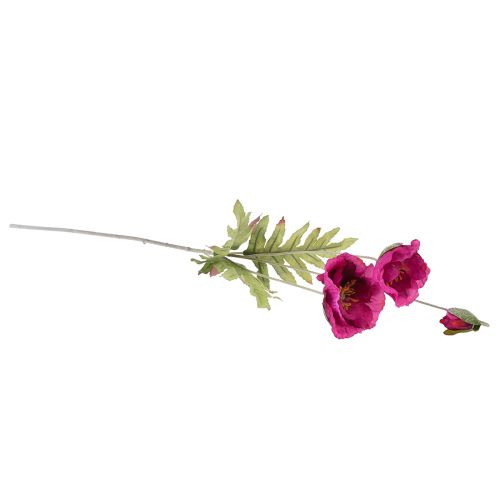 Floristik24 Coquelicots artificiels fleurs décoratives en soie rose 70cm