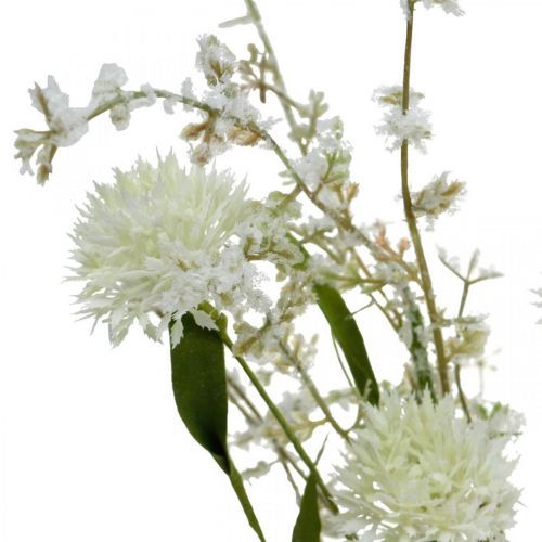 Article Fleur de prairie artificielle Bouquet de fleurs en soie blanche Fleurs artificielles