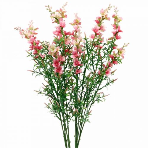 Floristik24 Fleurs de prairie artificielles fleurs de soie roses fleurs artificielles 4pcs