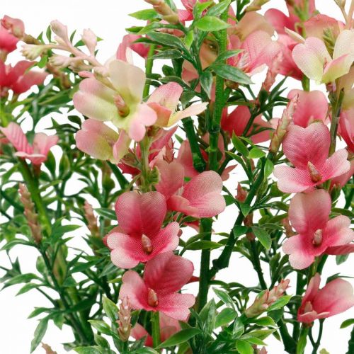 Floristik24 Fleurs de prairie artificielles fleurs de soie roses fleurs artificielles 4pcs