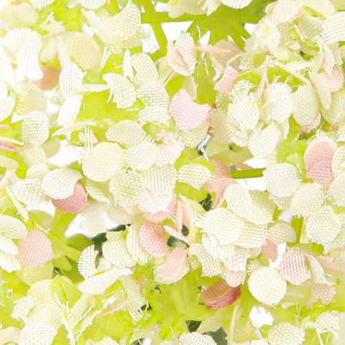 Floristik24 Couronne de fleurs artificielles mini décoration de table blanc rose Ø12cm 6 pcs