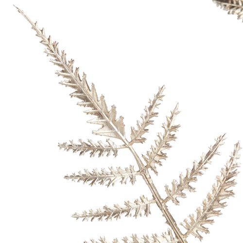 Article Fougère décorative artificielle champagne métallisé L85cm 2pcs