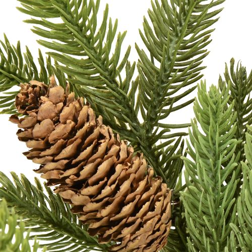 Article Branche de sapin artificielle avec de vrais cônes Branche de Noël 78cm