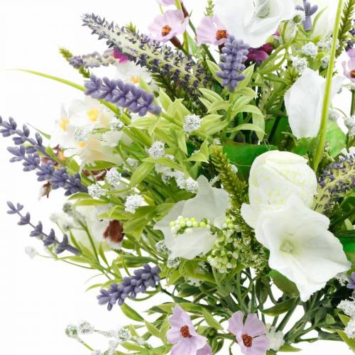 Article Bouquet artificiel, décoration de table, fleurs en soie, bouquet printanier coloré
