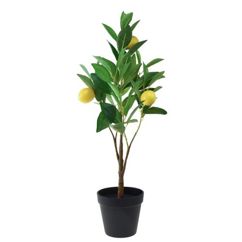 Citronnier artificiel en pot Méditerranéen H58cm