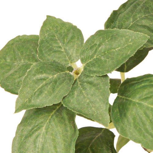 Article Basilic Artificiel en Pot Herbes en Vert H22cm