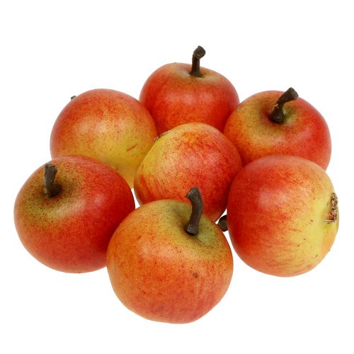 Floristik24 Pommes de fruits artificielles Cox 3,5cm 24 pcs