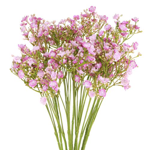 Floristik24 Gypsophile artificielle en herbe de gypse violette L68cm 4 pcs