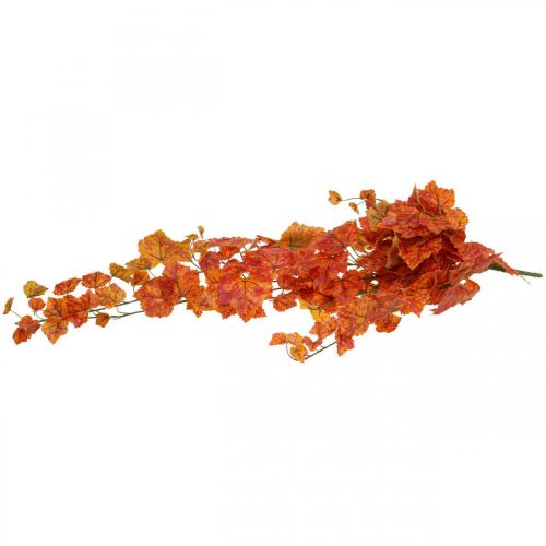 Article Feuilles de vigne artificielles branches suspendues rouge orange L95cm