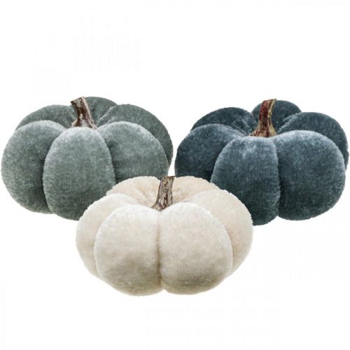 Floristik24 Décoration de table décoration automne citrouille gris doux beige Ø6.5cm 9pcs