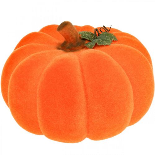 Floristik24 Citrouille déco orange large Décoration automne floquée Ø30cm